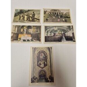 Vintage 4 Pc Blank postcards Saint Joseph's Oratory Montreal, Canada religious